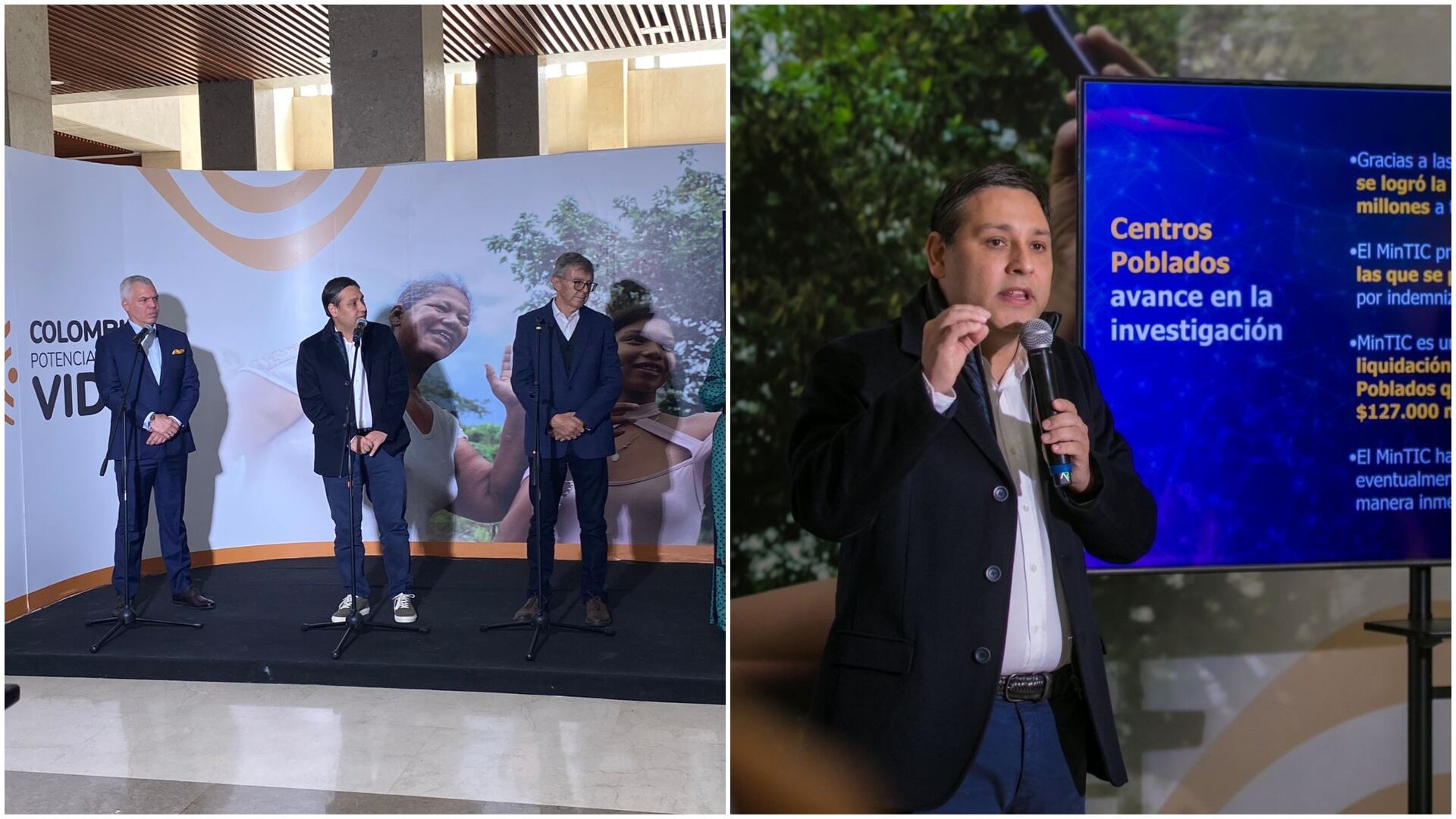 Solo se han recuperado $2.000 millones de los $70.000 millones que se perdieron en escándalo de Centros Poblados (Rueda de prensa del ministro Mauricio Lizcano)