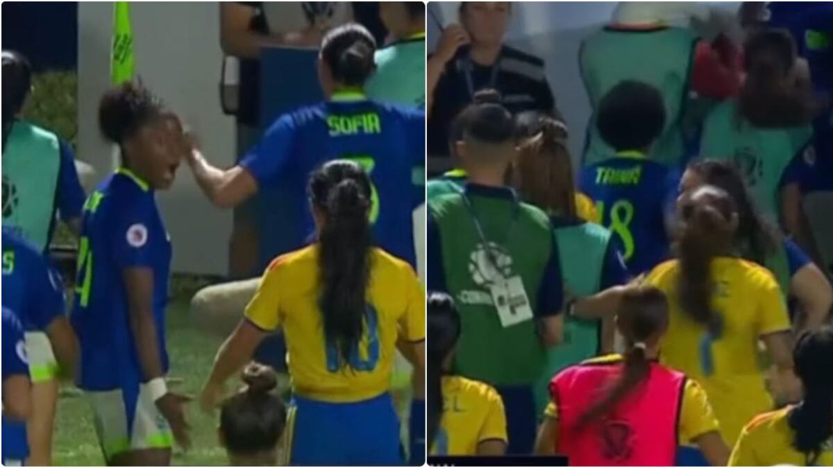 Futbolistas colombianas sacaron corriendo a las brasileñas, tras derrota en el sub-20 femenino