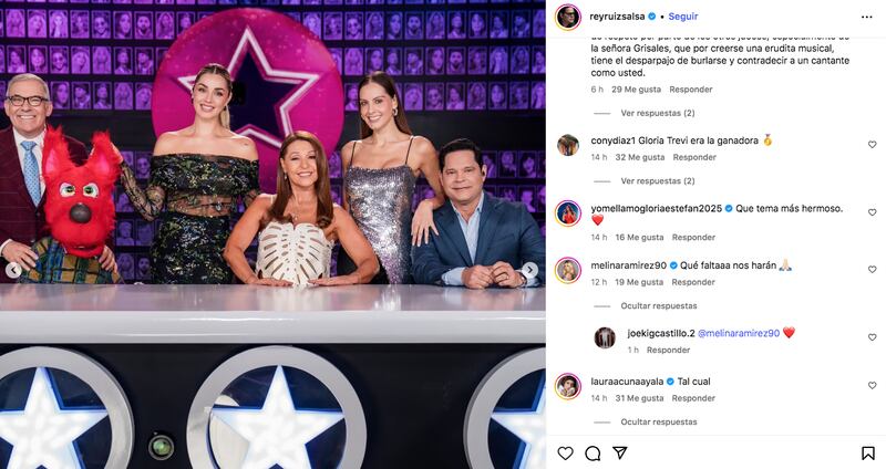 jurados y presentadores Yo me llamo