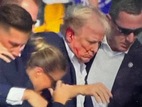 Este fue el momento exacto en el que Donald Trump fue impactado por una bala
