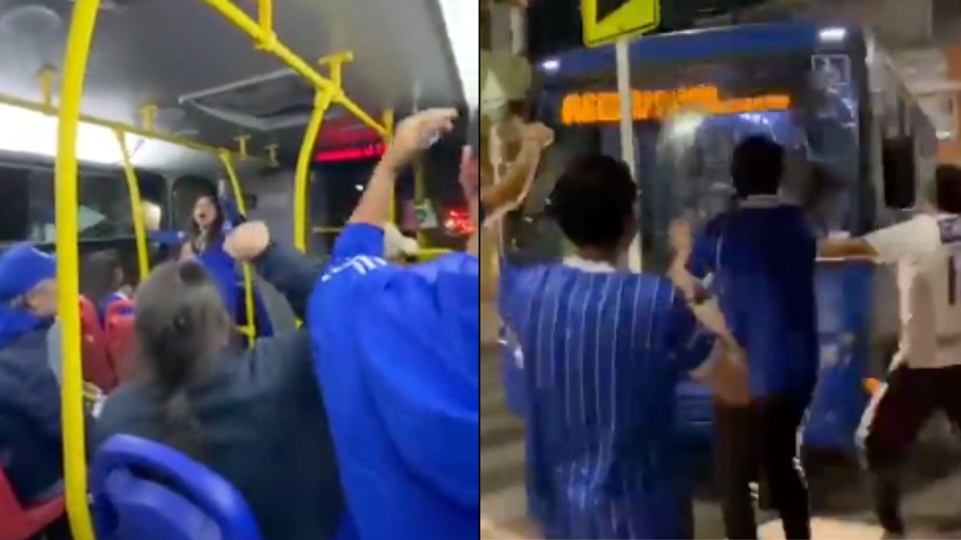 Hinchas de Millonarios festejaron en pleno SITP.