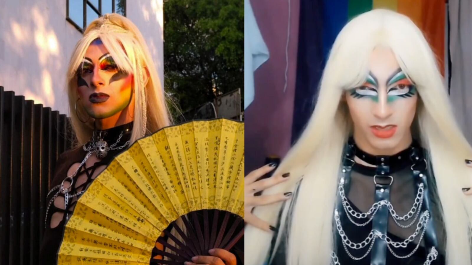 Ella es la jurada de votación que llegó vestida de Drag Queen en Bucaramanga donde ganó un pastor cristiano. Ig: hecatrix_drag. 30 de octubre de 2023