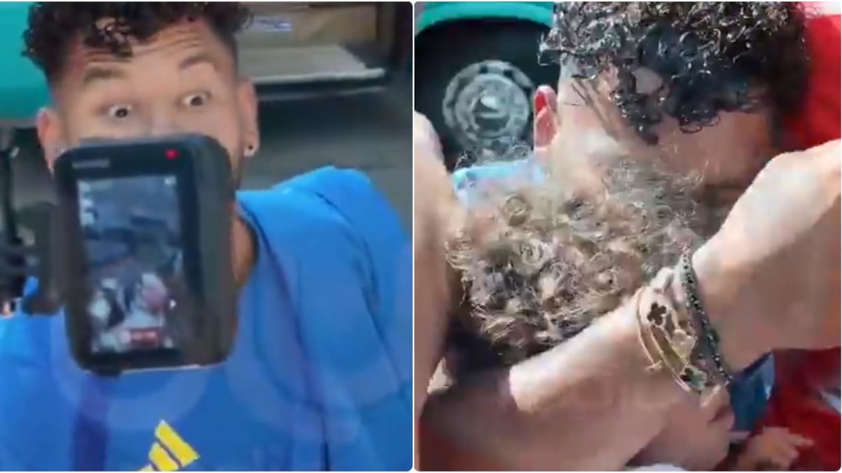 Luis Suárez vivió emotivo reencuentro con su hijo mientras firmaba autógrafos a hinchas de Colombia