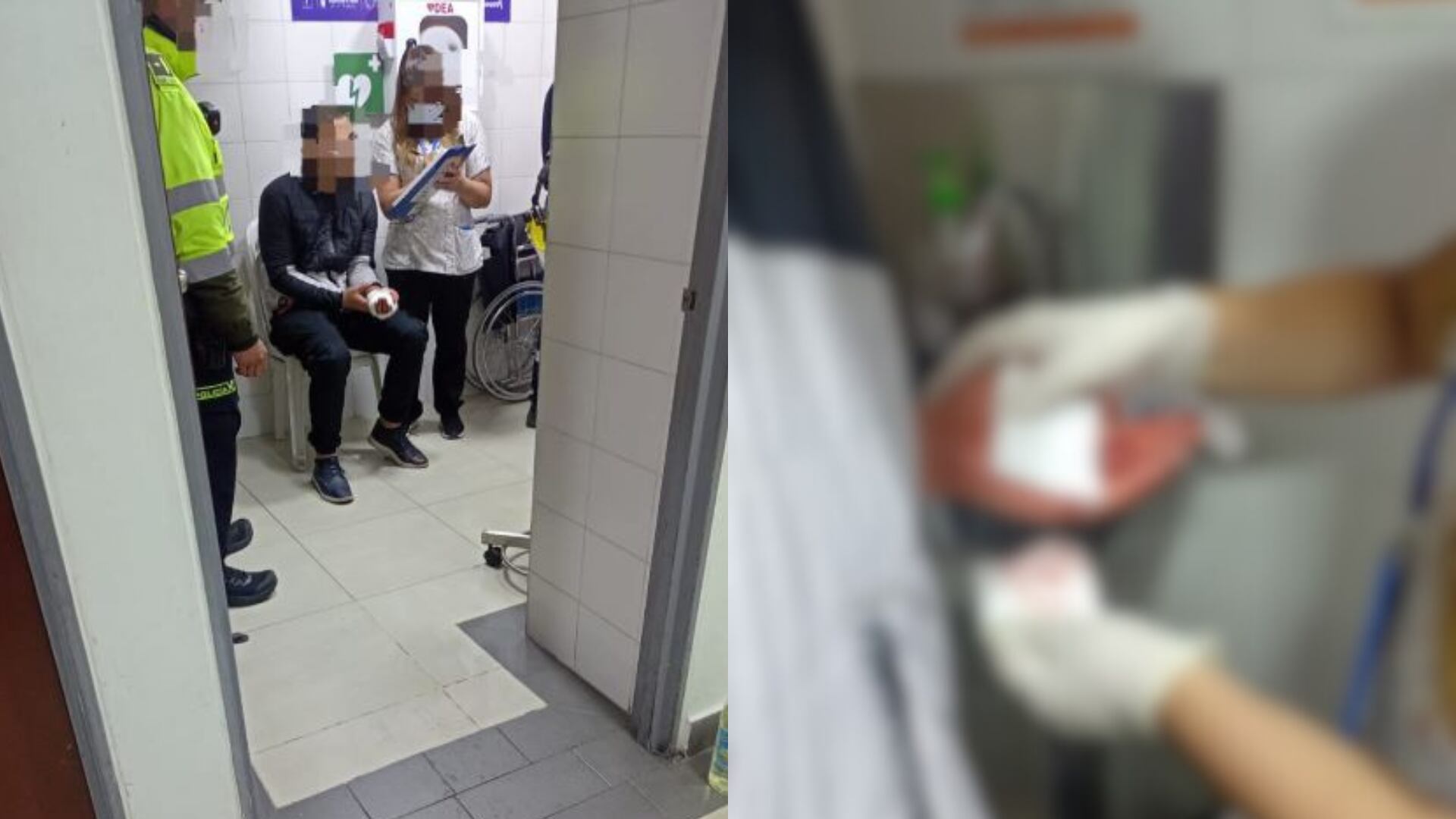 Colado se rasgó la mano tratando de saltar una reja