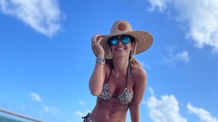 La presentadora Sandra Posada.