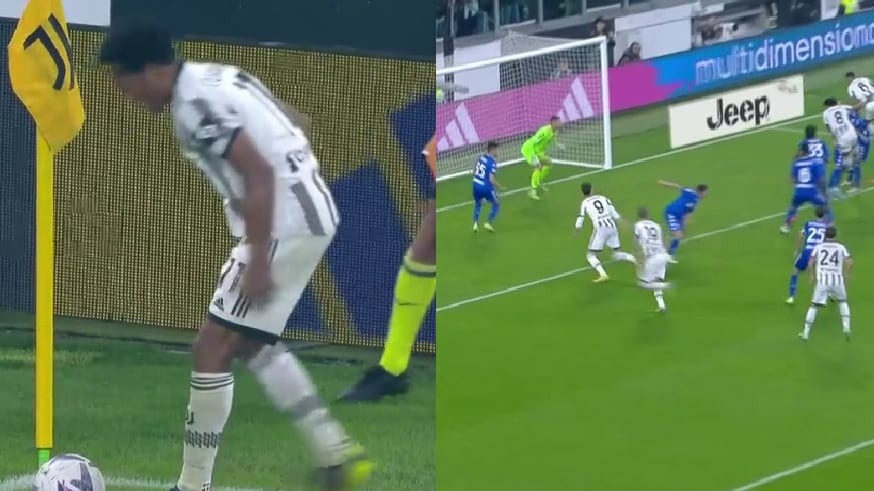 Asistencia de Juan Guillermo Cuadrado en Juventus-Empoli