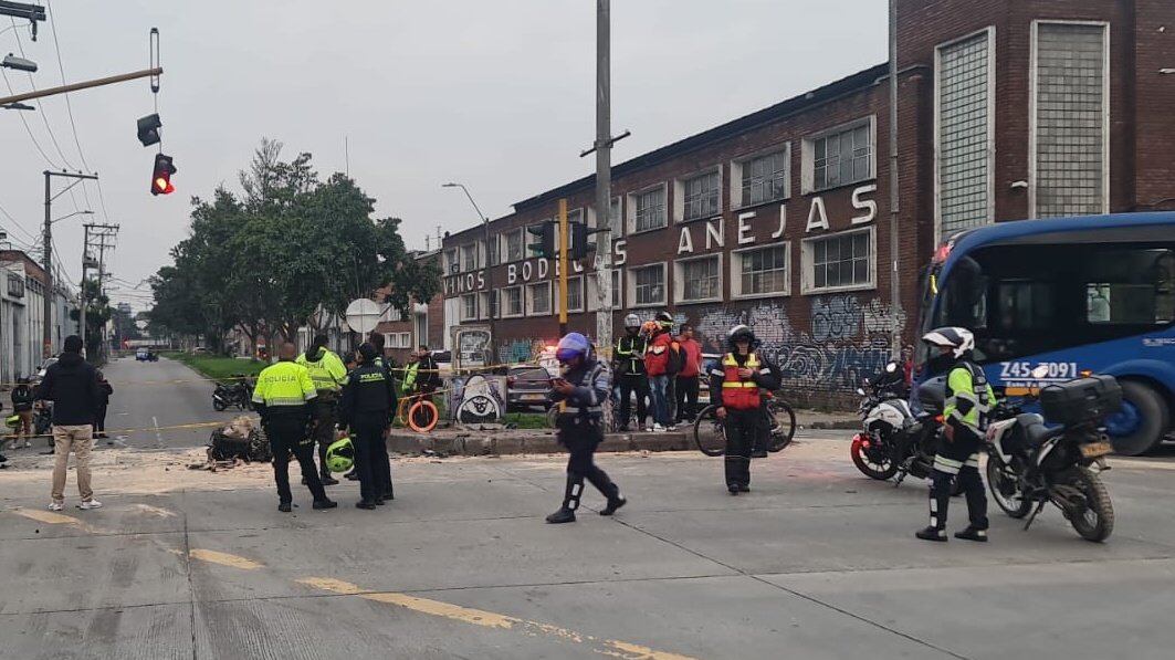 El accidente se registró en la calle 13 de Bogotá