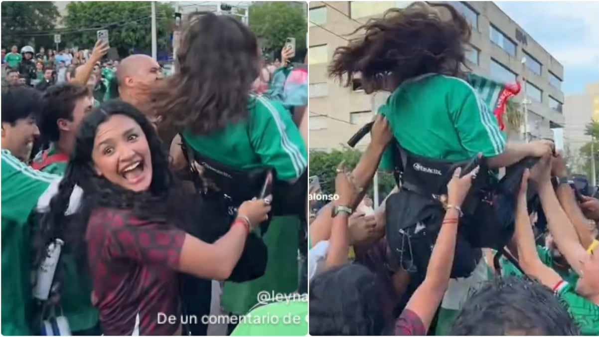 Aficionada en silla de ruedas fue revoleada por el aire en medio de la fiebre mundialista