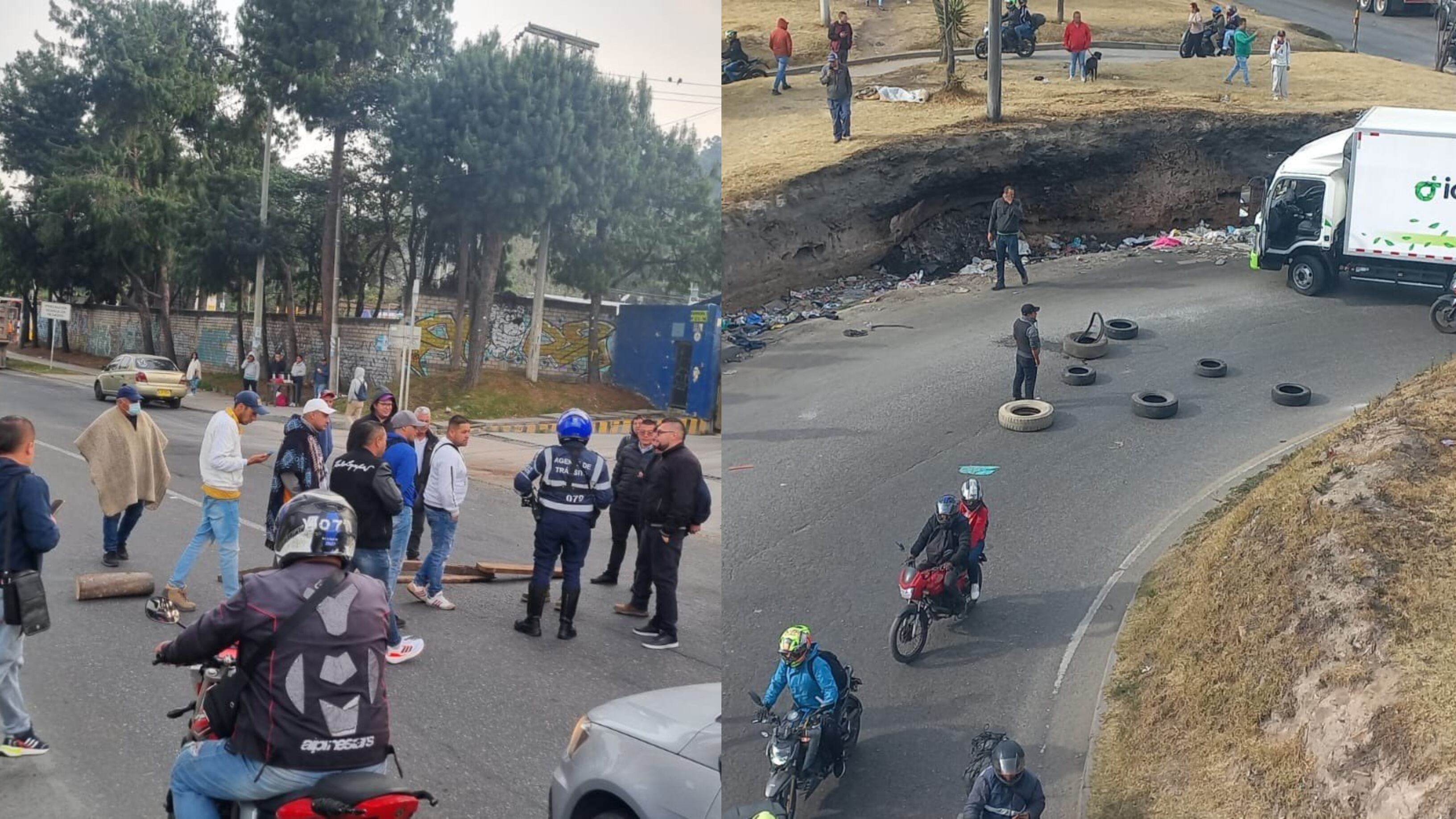 Paro camionero hoy carrera séptima