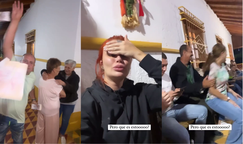 La fiesta de fin de año de Sara Uribe se salió un poco de control