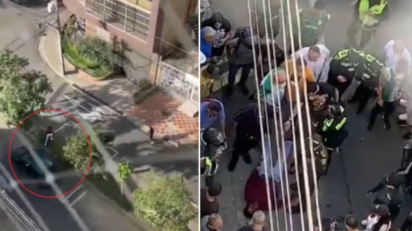 Le disparan con arma de fogueo a presunto ladrón en Medellín