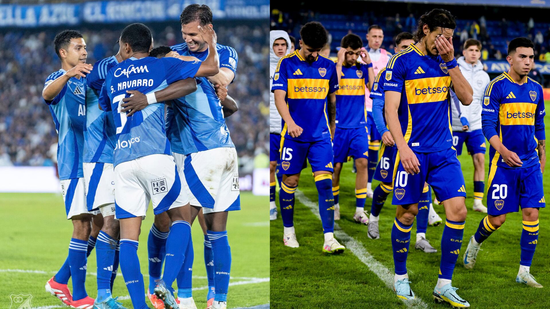 Millonarios y Boca Juniors - Fotos: Redes sociales de Millos y Getty