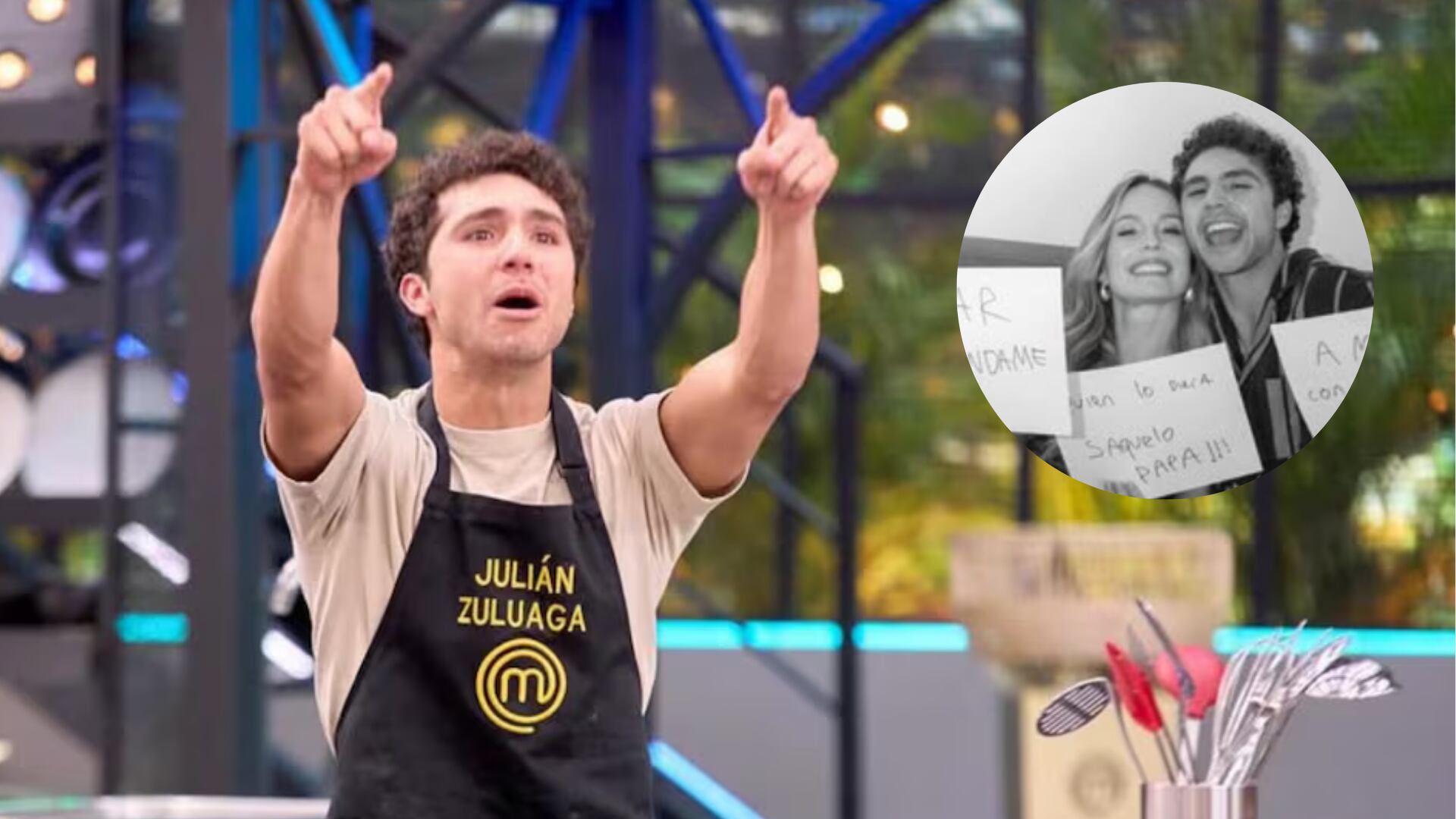 Claudia Bahamón le hizo amoroso homenaje a Julián Zuluaga de MasterChef