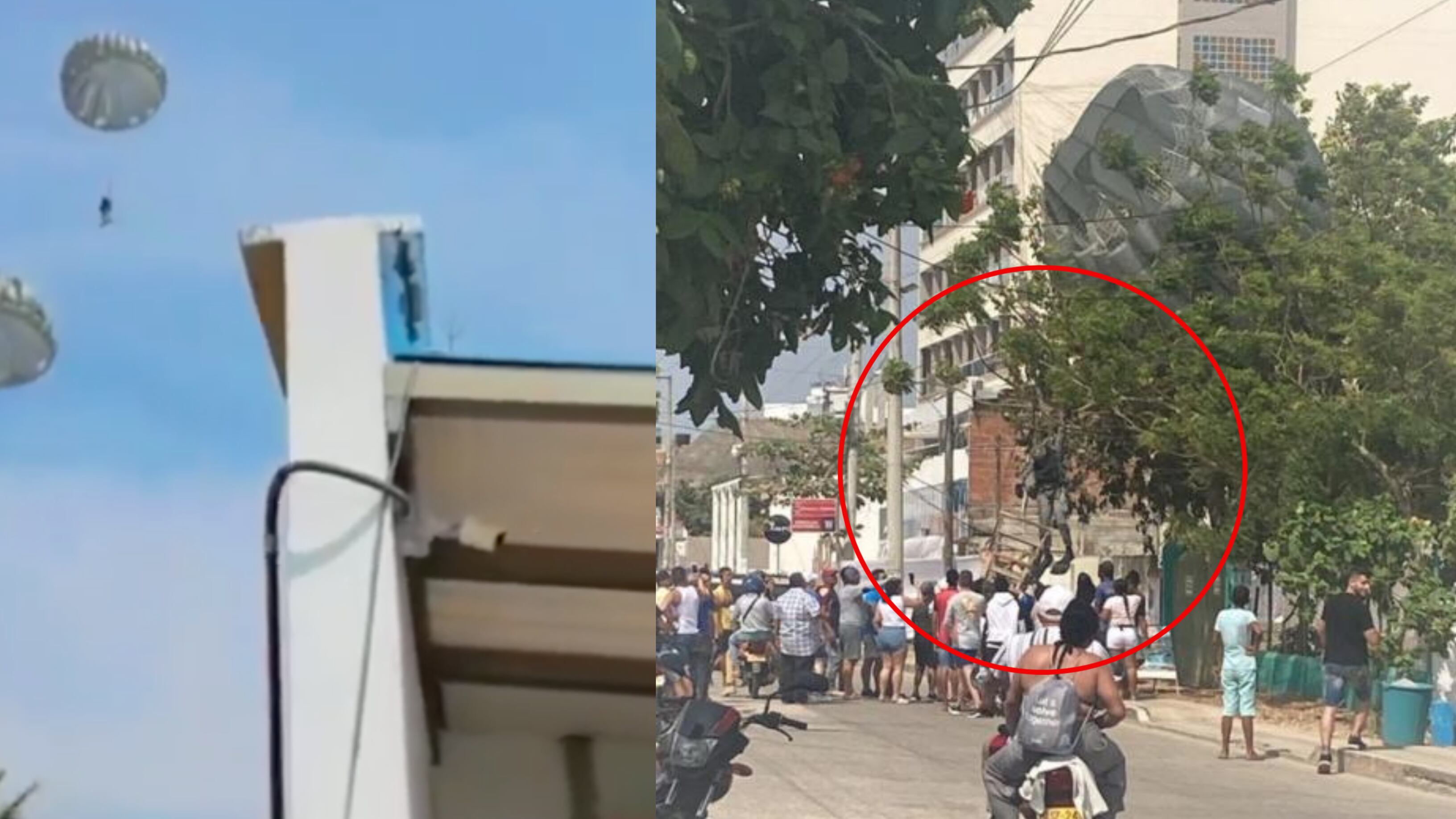 Paracaidistas en Coveñas