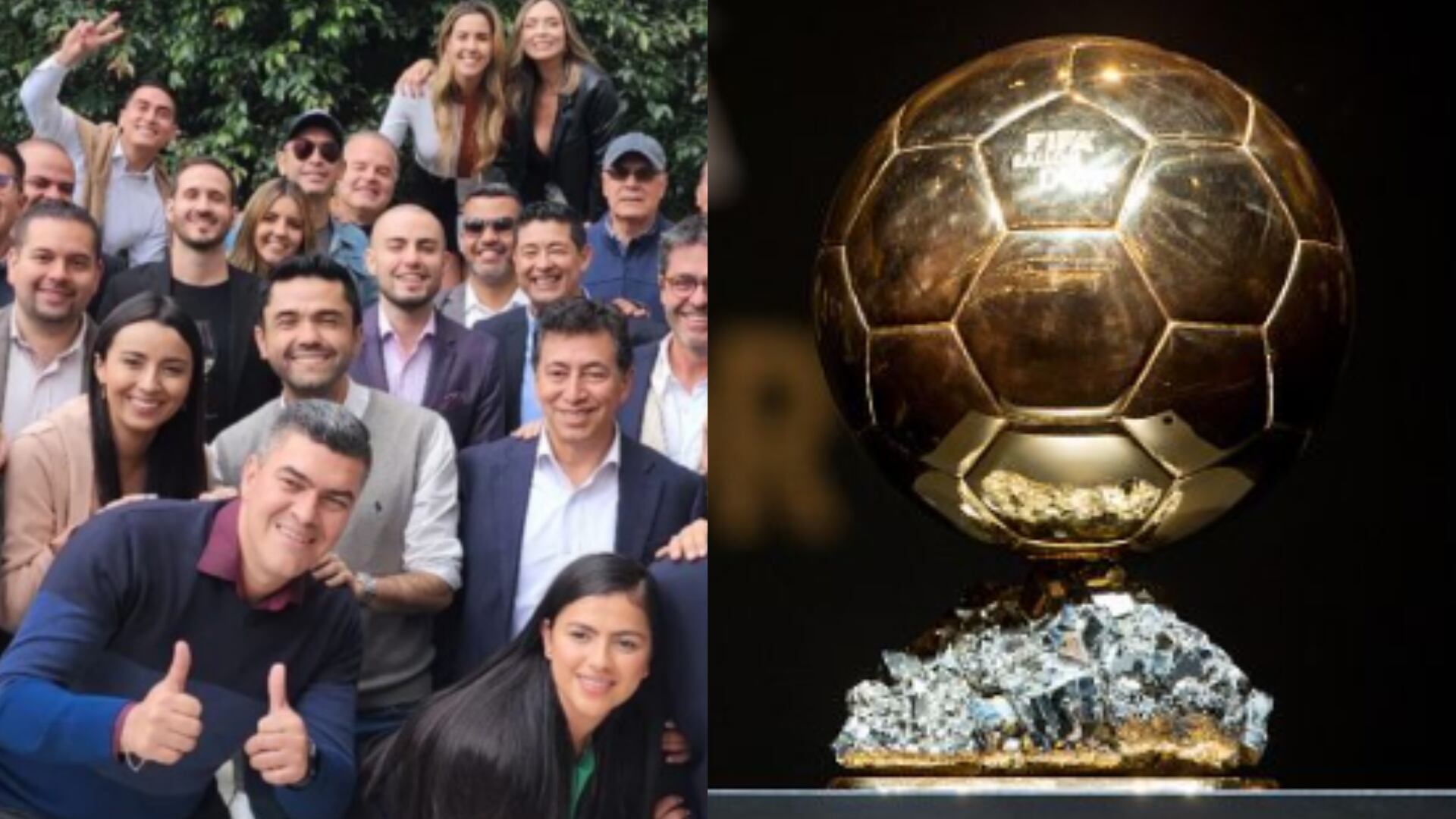 Periodista de WinSports está presente en la ceremonia del Balón de Oro