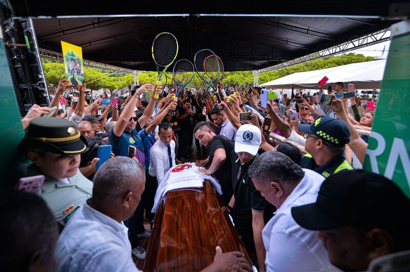 Sepelio de Omar Geles en Valledupar.