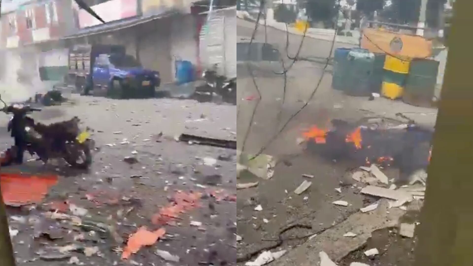 Moto bomba en Morales, Cauca.