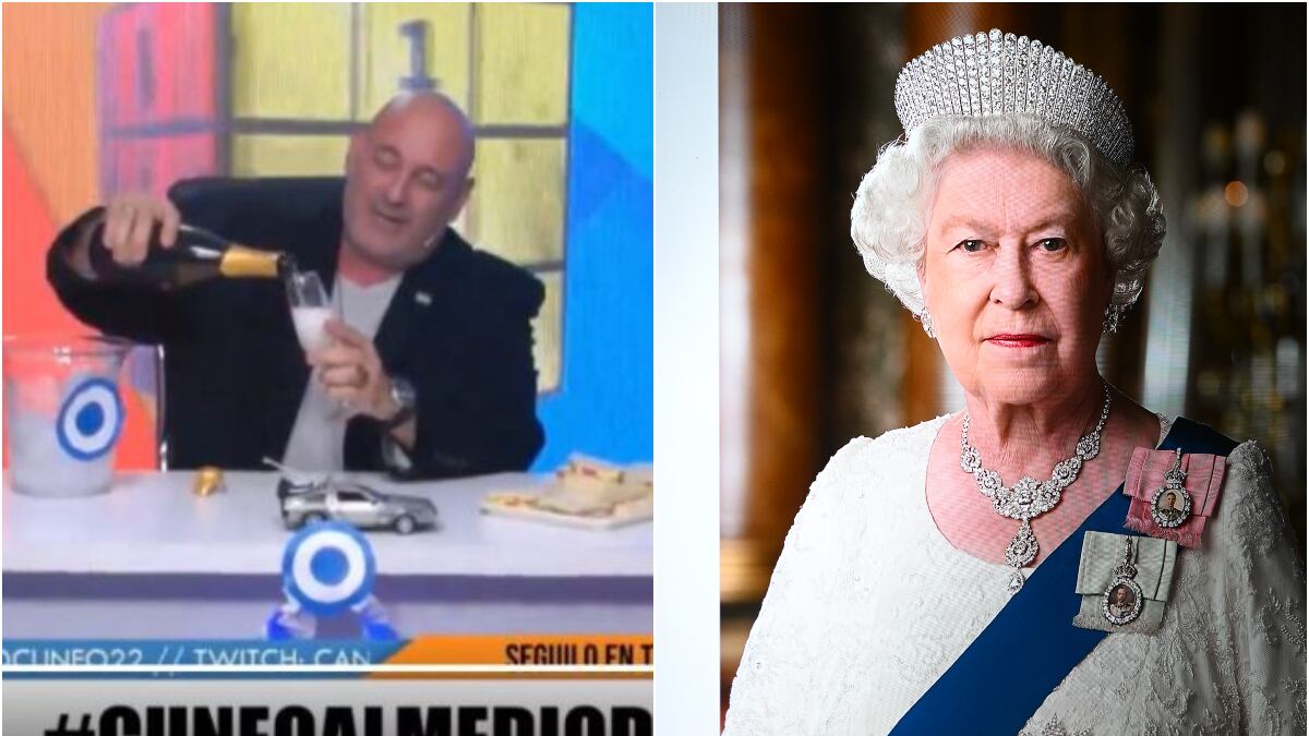 Periodista argentino celebró con champaña la muerte de la Reina Isabel