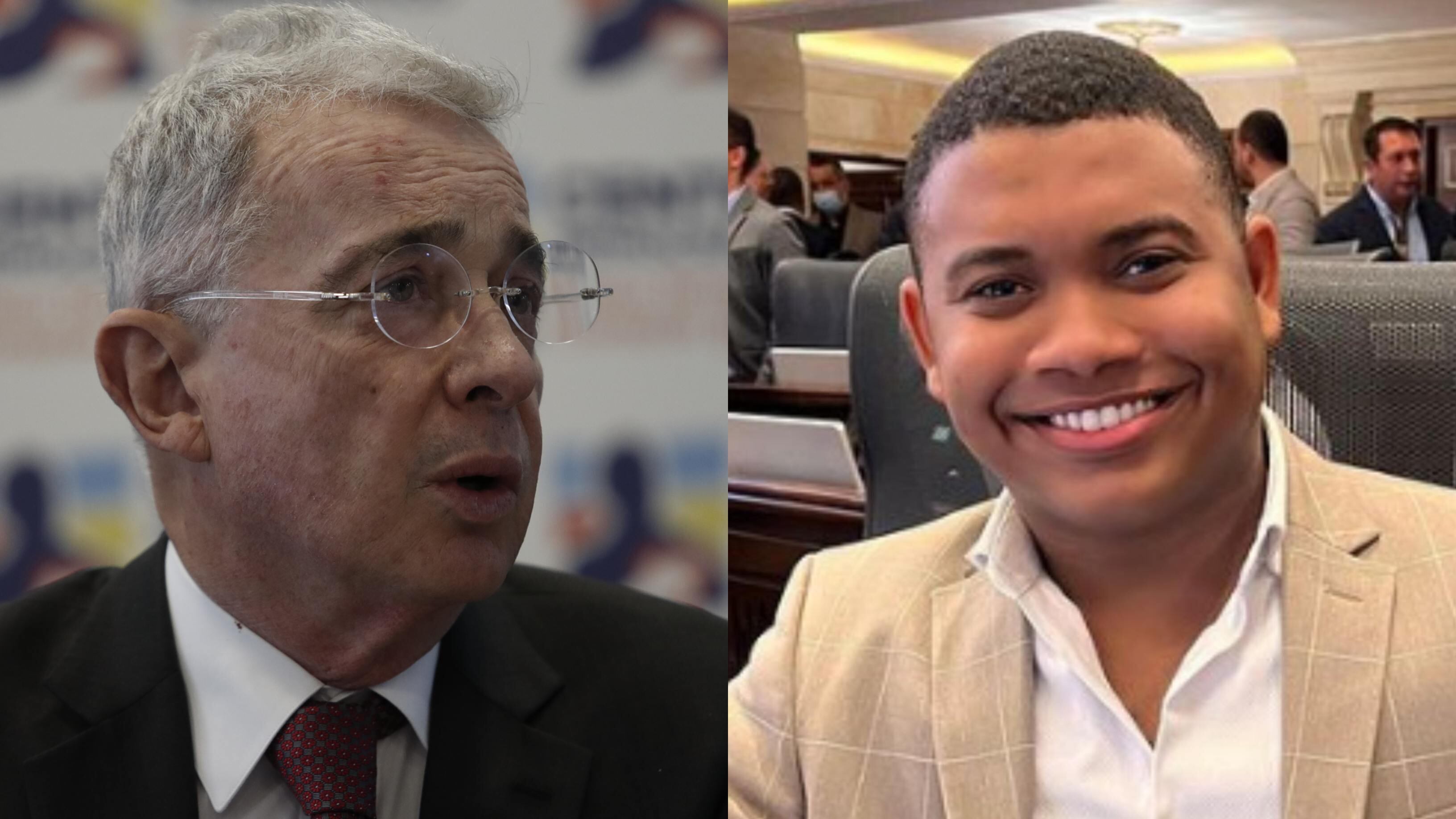 El líder del Centro Democrático y el congresista afro.