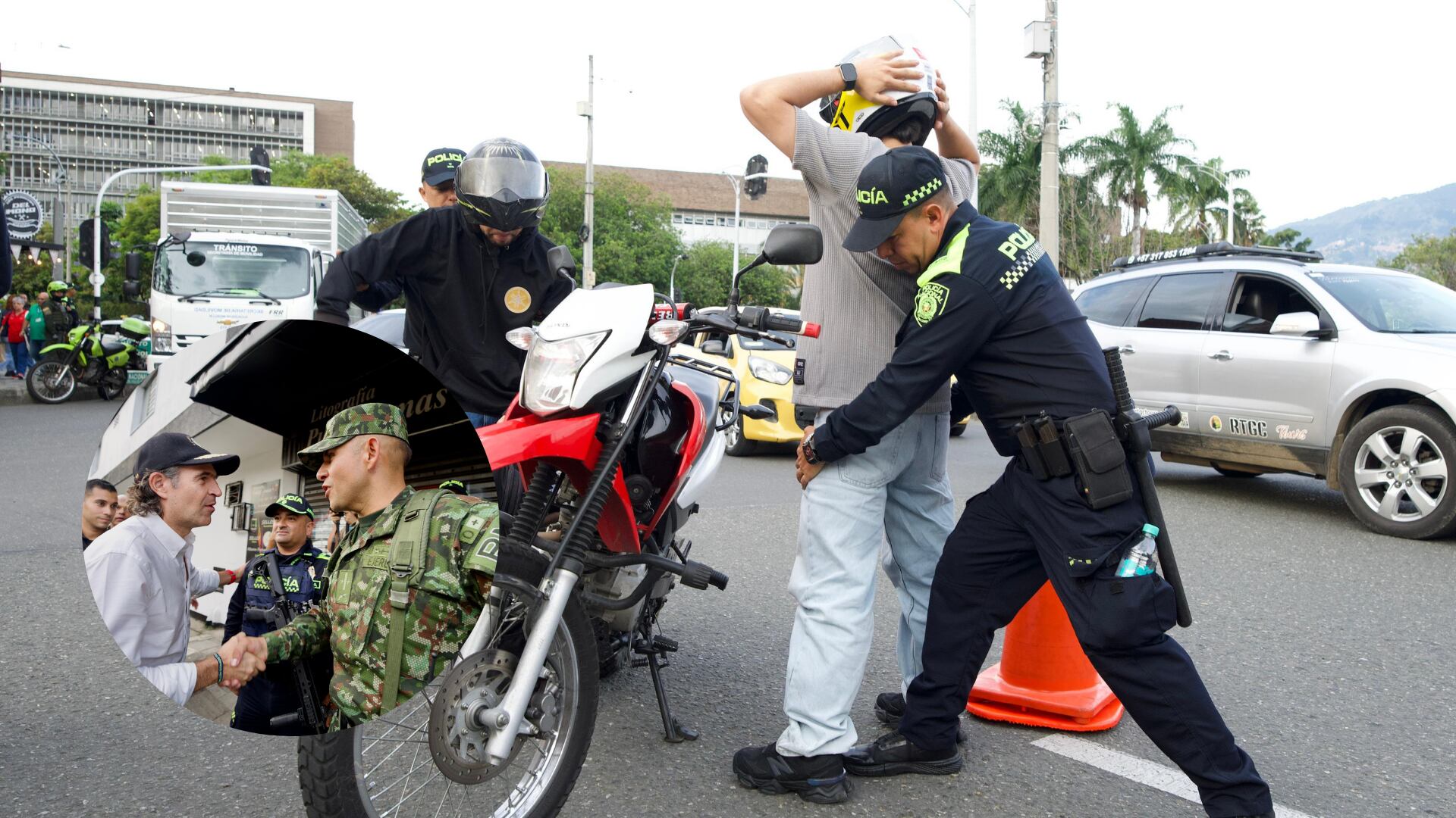 Federico Gutiérrez lidera caravanas de seguridad