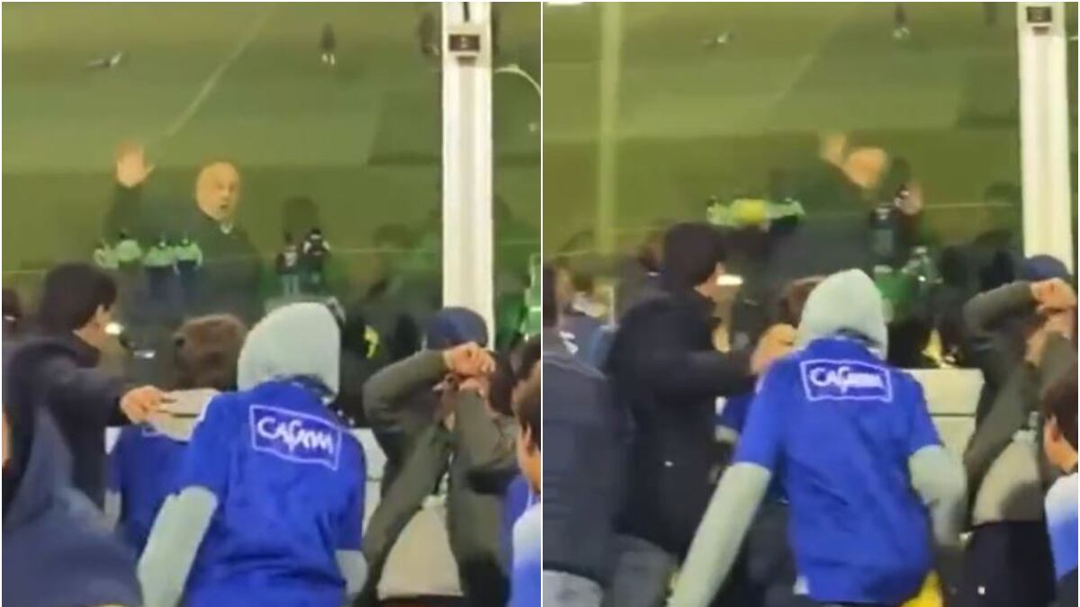 La otra cara de la moneda: hinchas de Millonarios atacaron el palco de Nacional