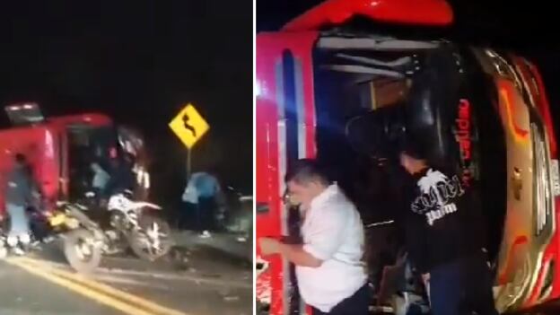 Accidente de bus en Antioquia