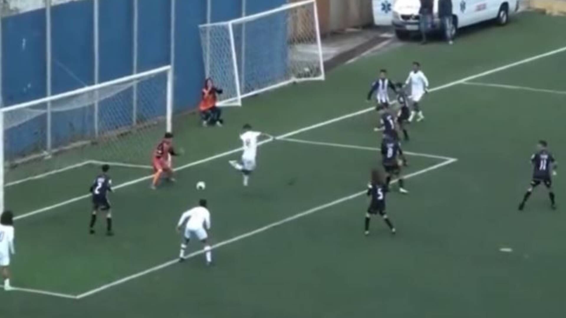 Gol de la categoría Sub-13 del Sao Paulo