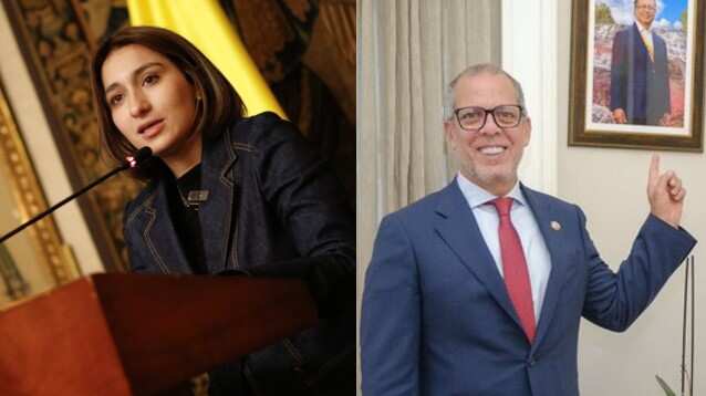 Foto de Laura Sarabia y Alfredo Saade.