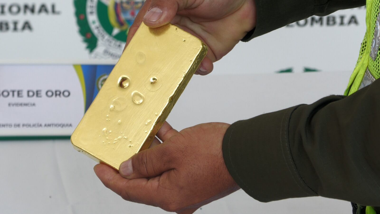 Incautan 5000 gramos de oro en Antioquia