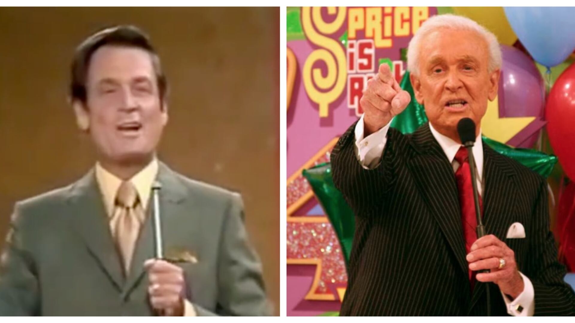 Bob Barker en el precio es correcto (Captura de redes sociales y getty images)