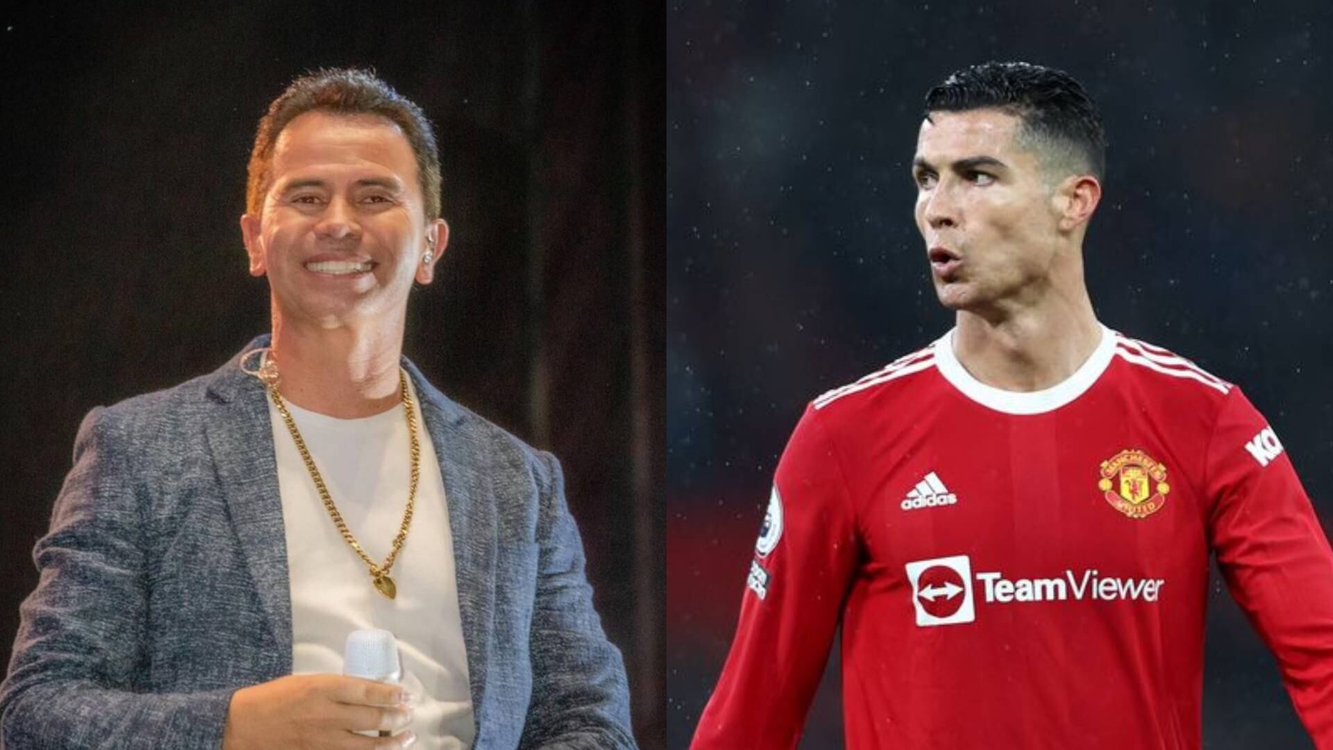 Jhonny Rivera mostró sus fotos con Cristiano Ronaldo y James Rodríguez