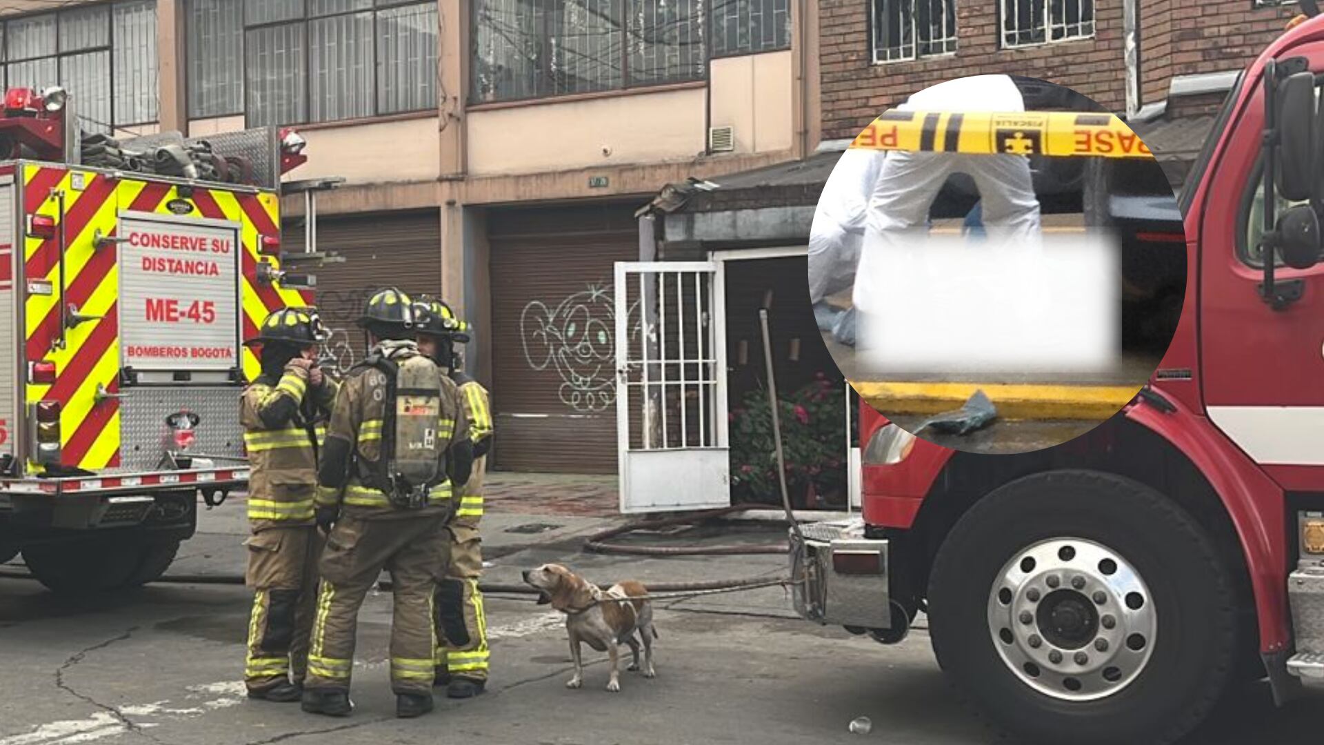 Incendio en Chapinero dejó como saldo una persona muerta.