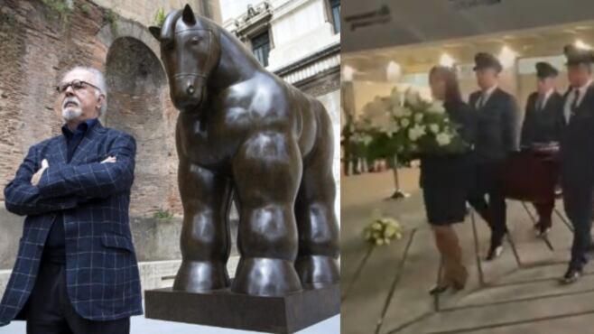 Cuerpo de Fernando Botero llegó a Bogotá.