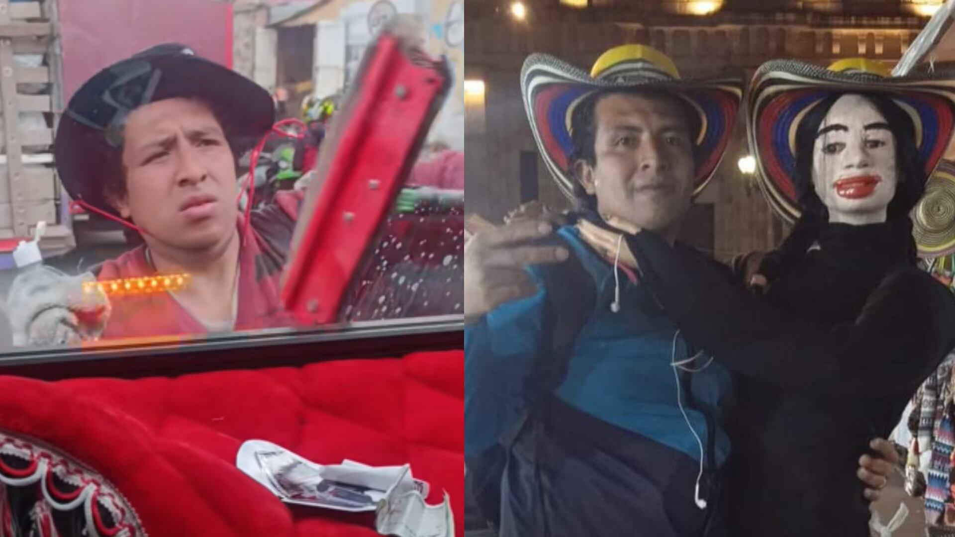 Bogotá: Hombre con novia de trapo viral en TikTok ahora es limpiavidrios