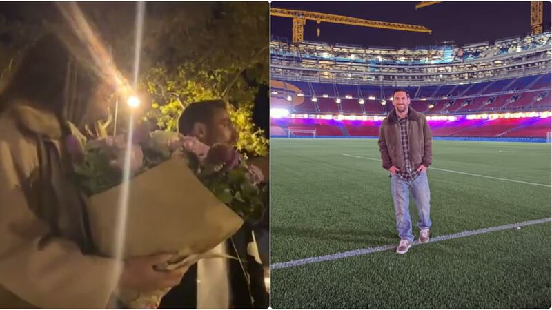 ¿Lo arruinó o lo mejoró? Messi se coló en video romántico de una pareja en Barcelona