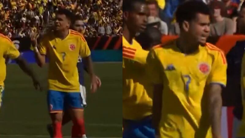 Surge video del regaño que le pegó Luis Díaz a Álvaro Montero en pleno partido contra Francia