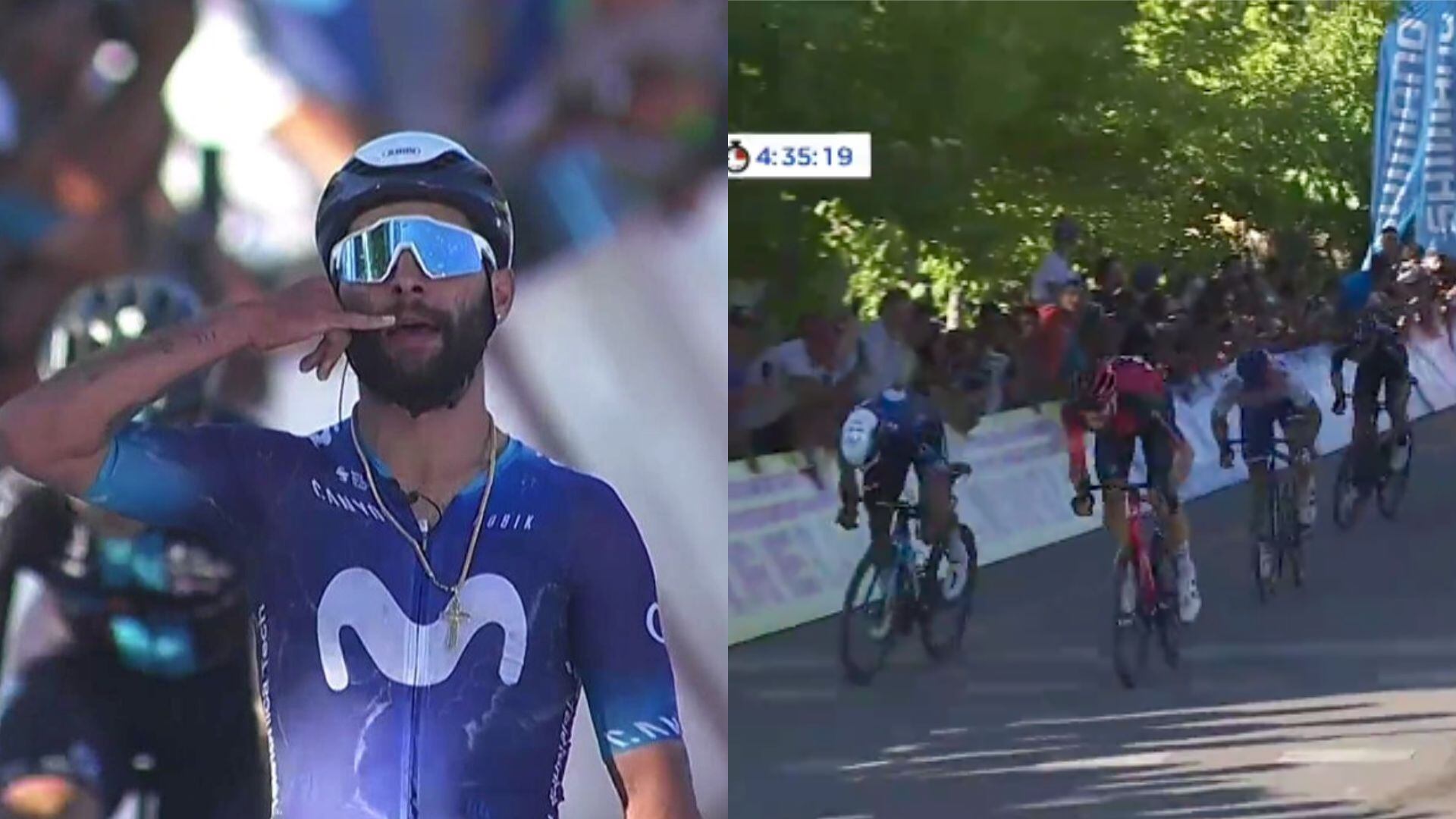Fernando Gaviria consiguió la victoria en la etapa 4 de la Vuelta a San Juan.