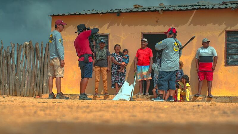 Grabación de la serie 'Aislados' en La Guajira.