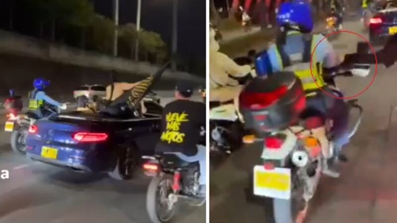 Casi una tragedia: Reguetonero y productor musical provocaron caravana que agredió a un agente de tránsito