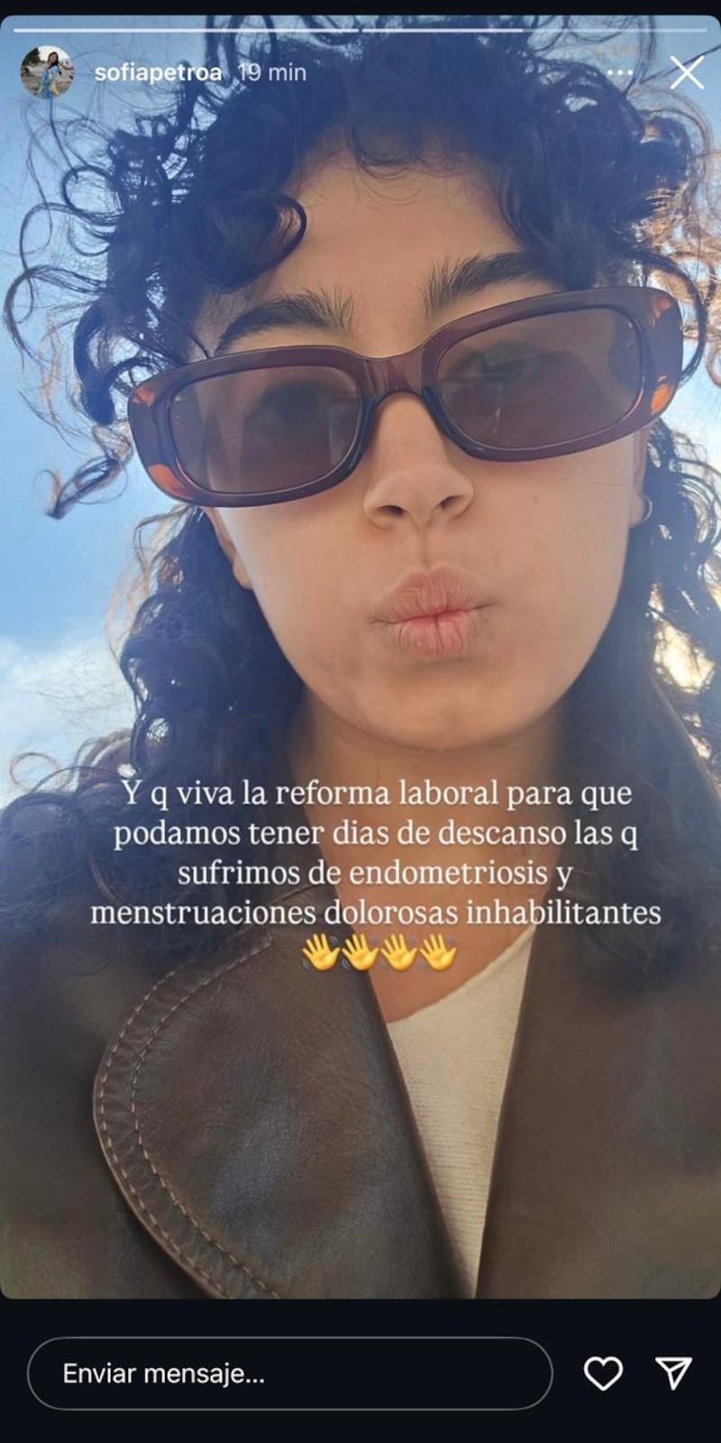 Sofía Petro, hija de Gustavo Petro.