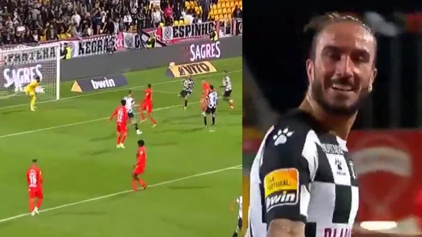 Gol de Sebastián Pérez con el Boavista
