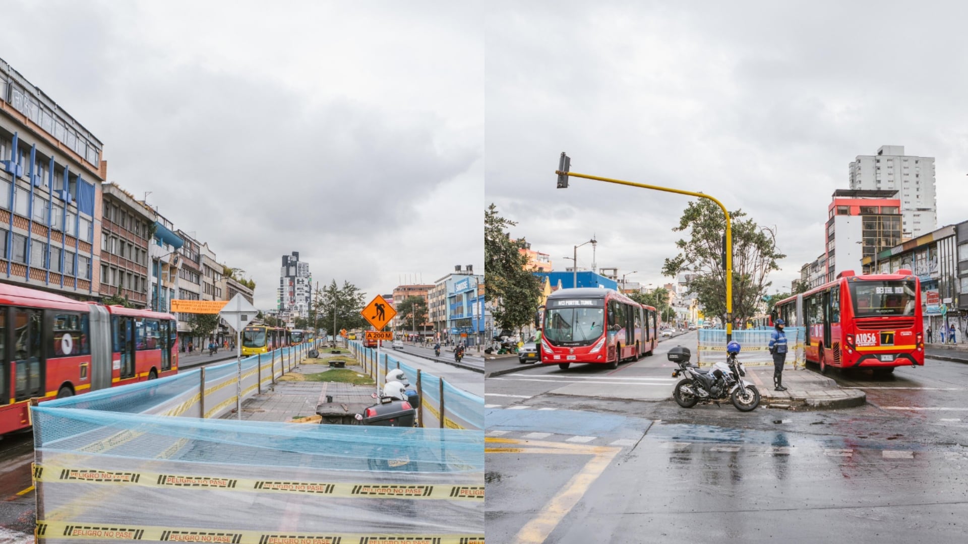 La avenida Caracas cerrará en unos tramos por obras del Metro de Bogotá.