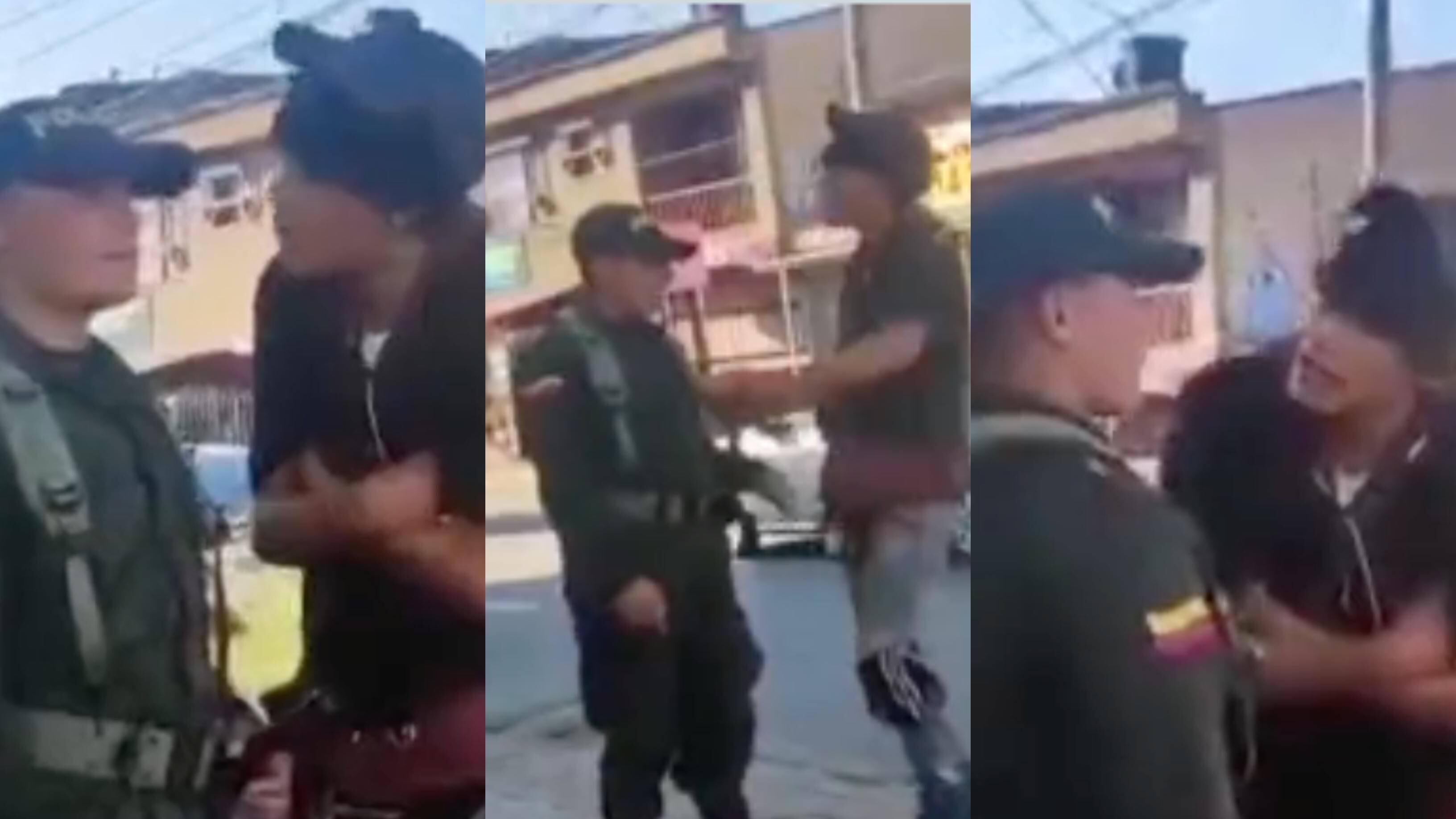Un hombre insultó y agredió a un policía en el municipio de Chía, Cundinamarca.