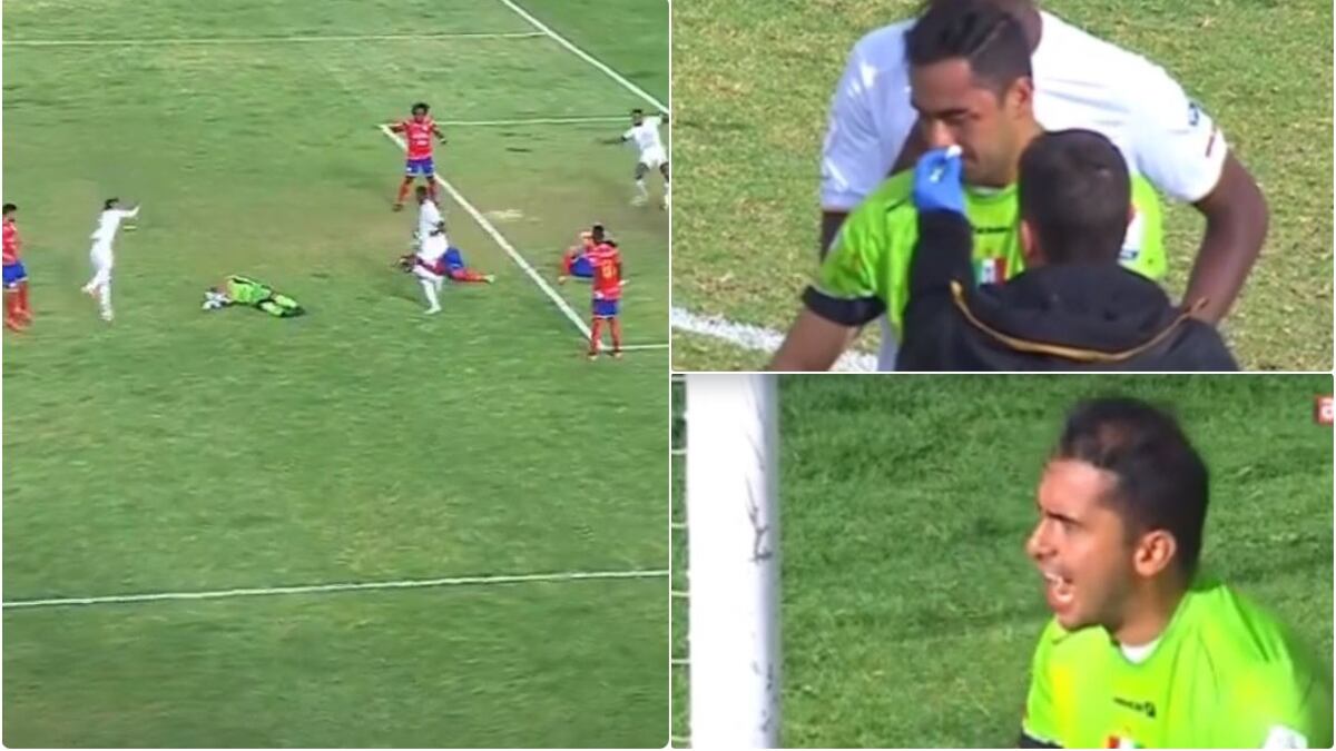 James Aguirre quedó noqueado por impactante choque, pero se negó a salir de cambio