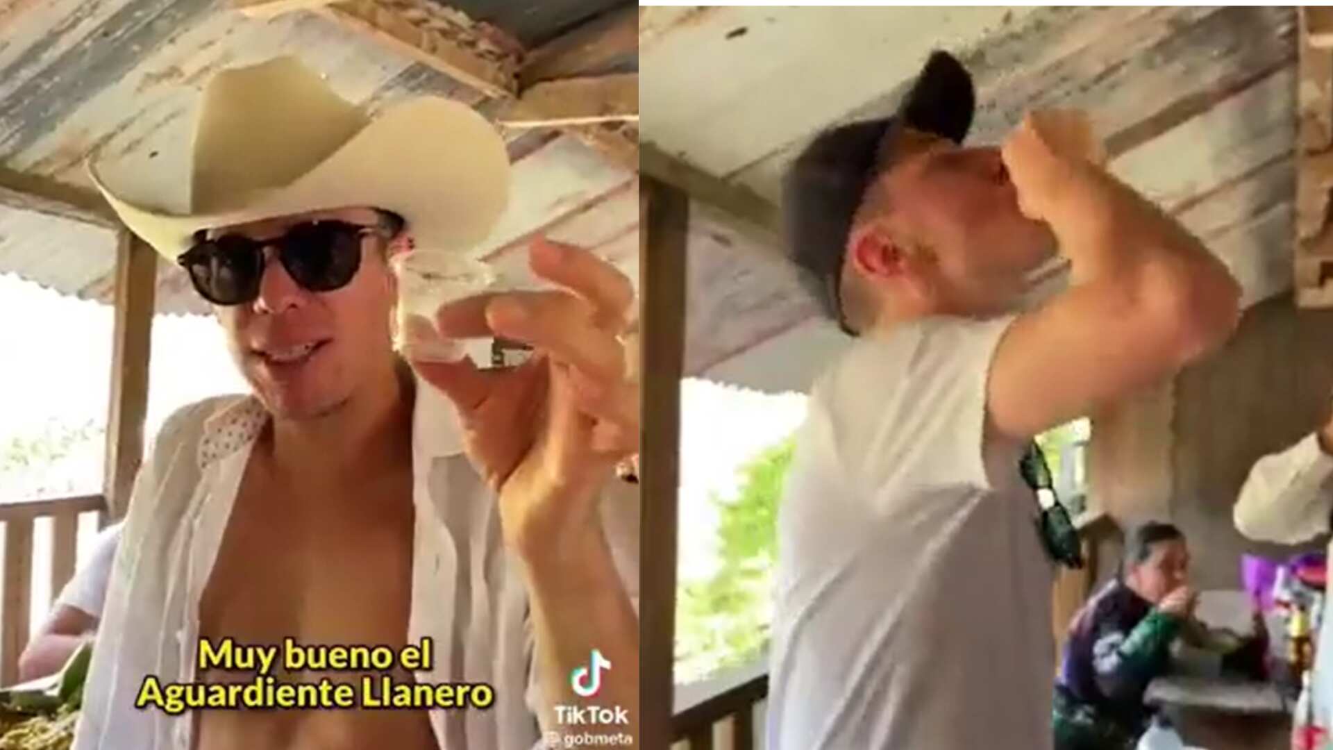 'Rigo' y Pogacar tomando aguardiente