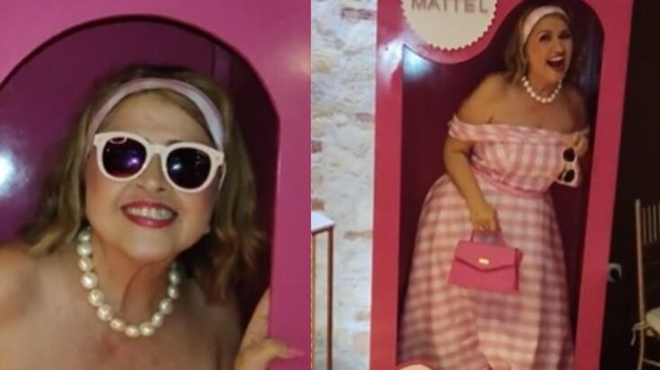 Mujer de 65 años celebró su cumpleaños al estilo Barbie en Barranquilla.