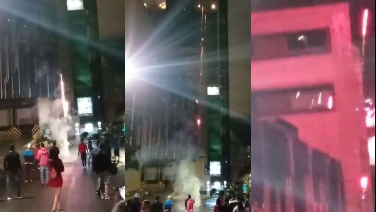 Hinchas de Tolima ‘encendieron’ a pólvora el hotel de Nacional en la madrugada