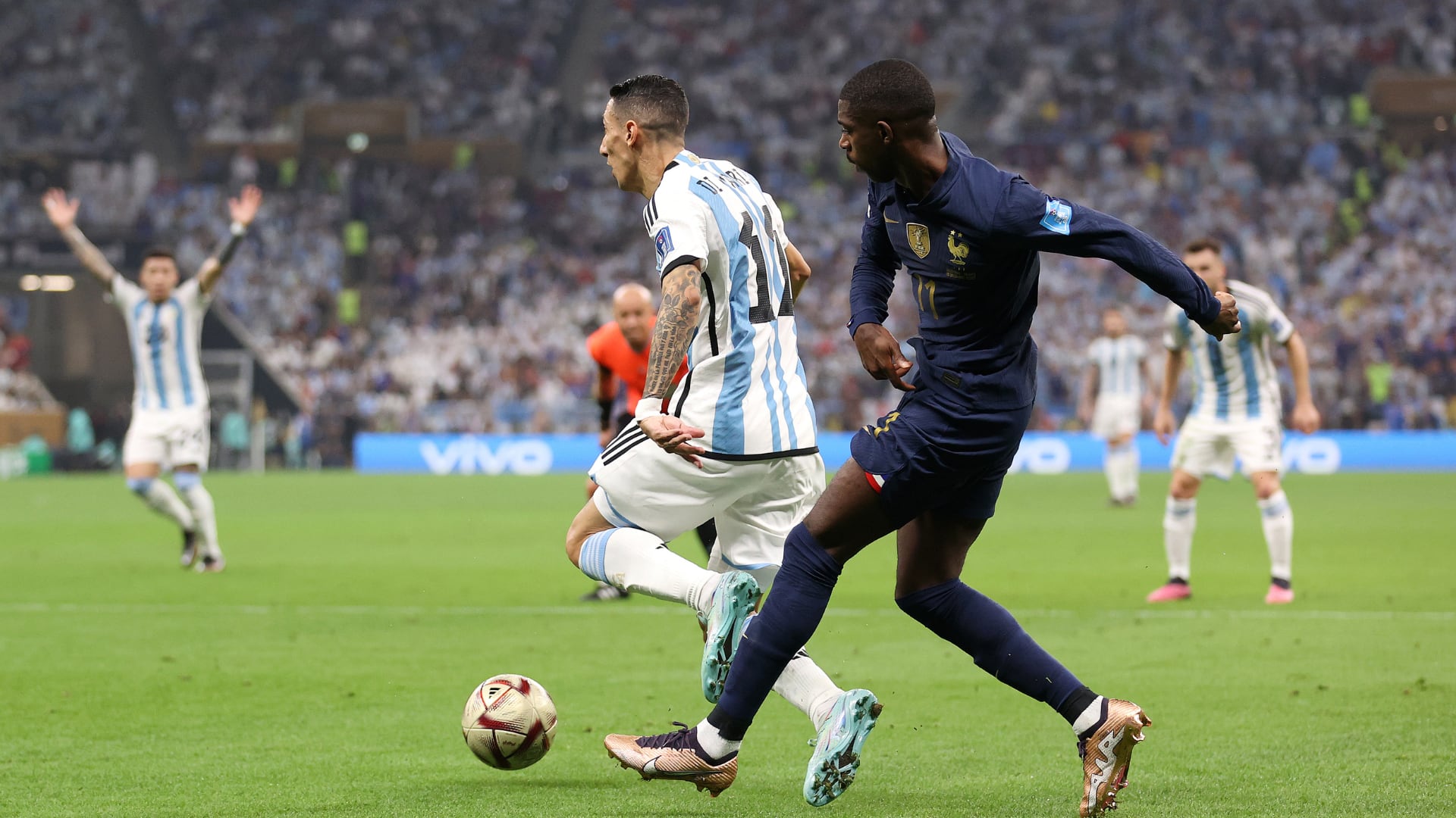 penal a favor de Argentina en la final del Mundial Qatar 2