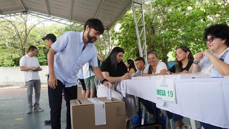 El alcalde Jaime Pumarejo