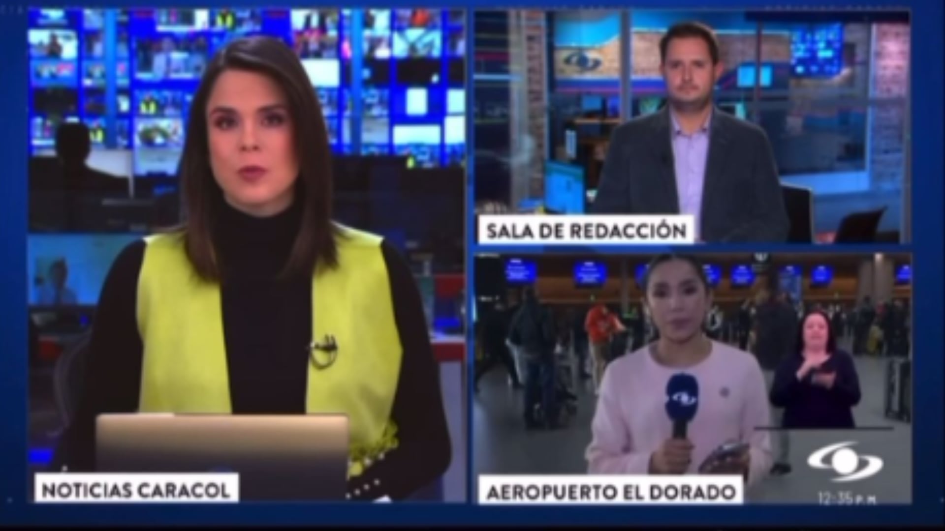 Andreina Solórzano de Noticias Caracol confundió a colega en vivo